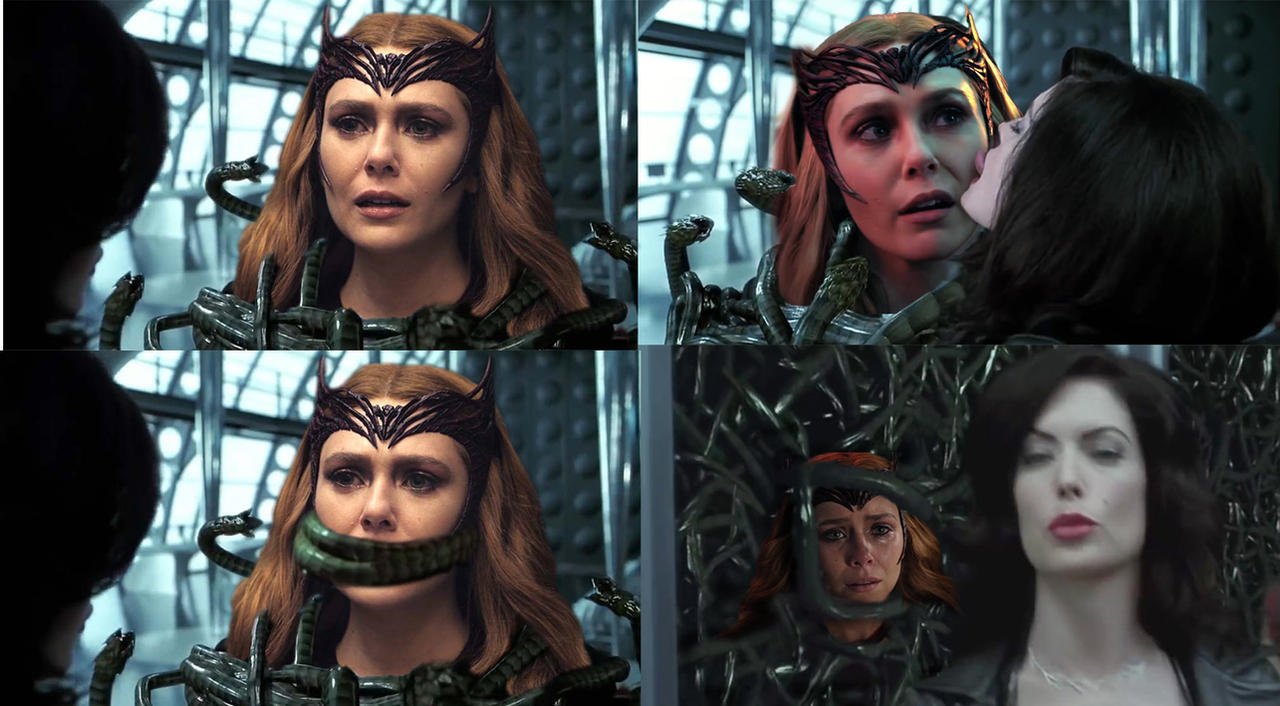 Scarlett Witch wrapped up in Serleena's Tentacles