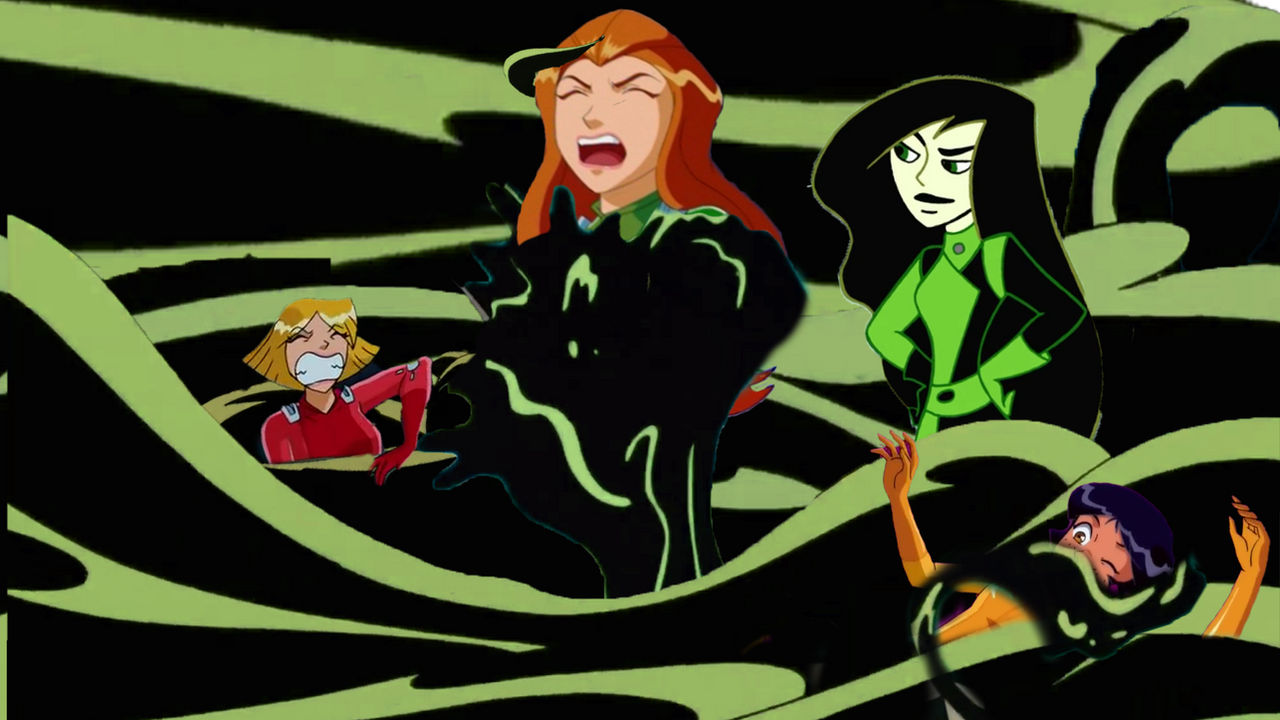 Totally Spies trapped in Shegos hair