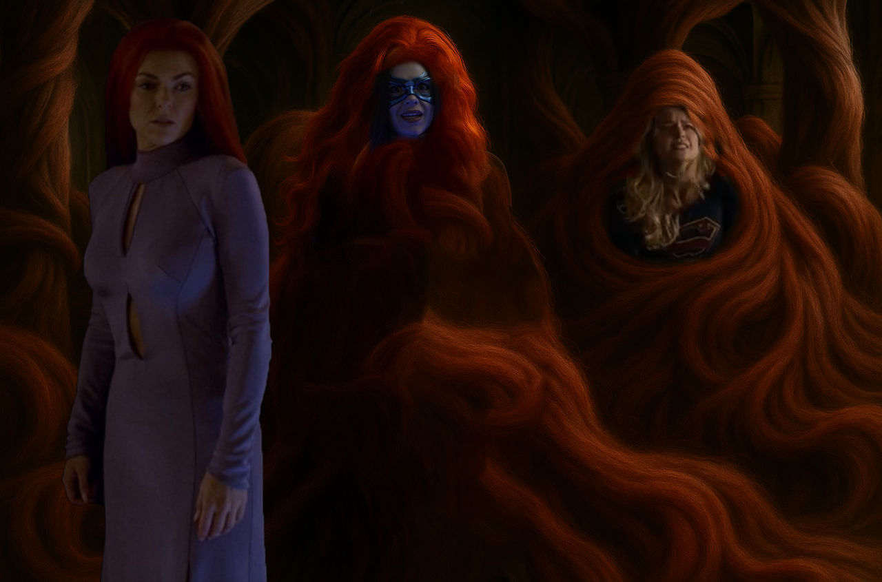 Medusa traps Supergirl and Dreamer