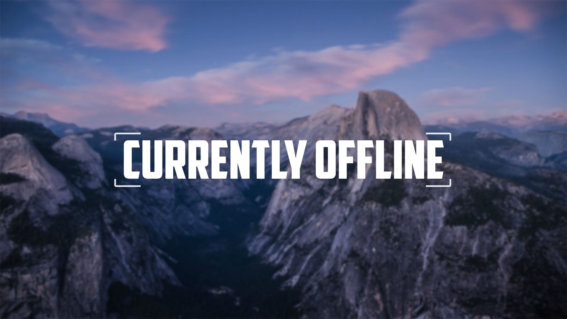Current offline screen for twitch