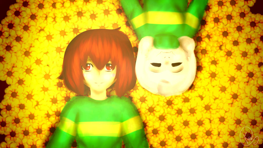 Asriel and Chara by KuraKatsu on DeviantArt