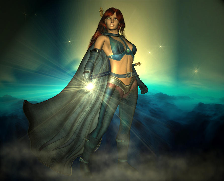 Blue sorceress