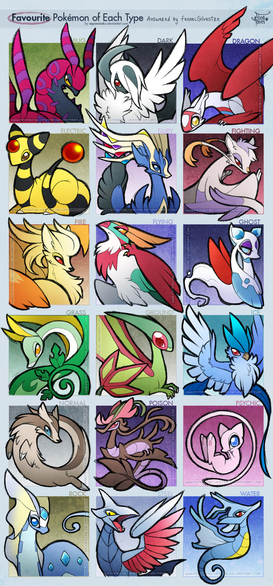 Pokemon] 38 types by Wergan on DeviantArt