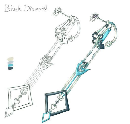 Keyblade Design: Black Diamond by SlavaDe on DeviantArt