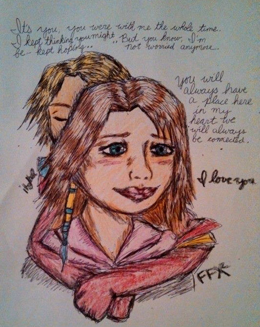 Yuna and Tidus- FFX2 sad ending- colored