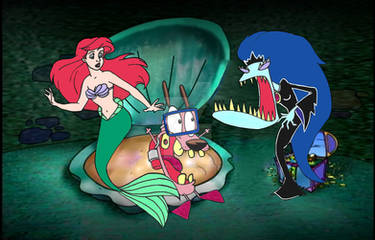 Courage the Cowardly Dog meets the Little Mermaid