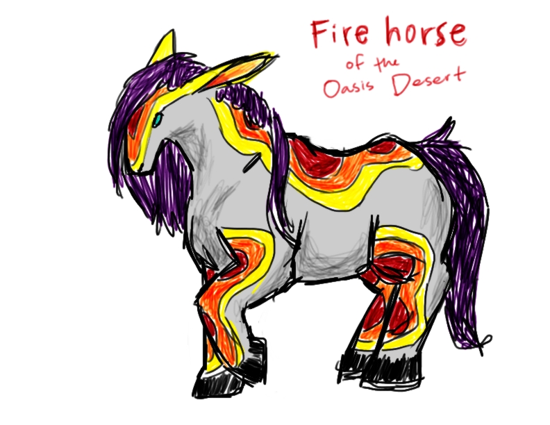 Fire Horse Of Oasis Desert By Irish Beauty91 On Deviantart