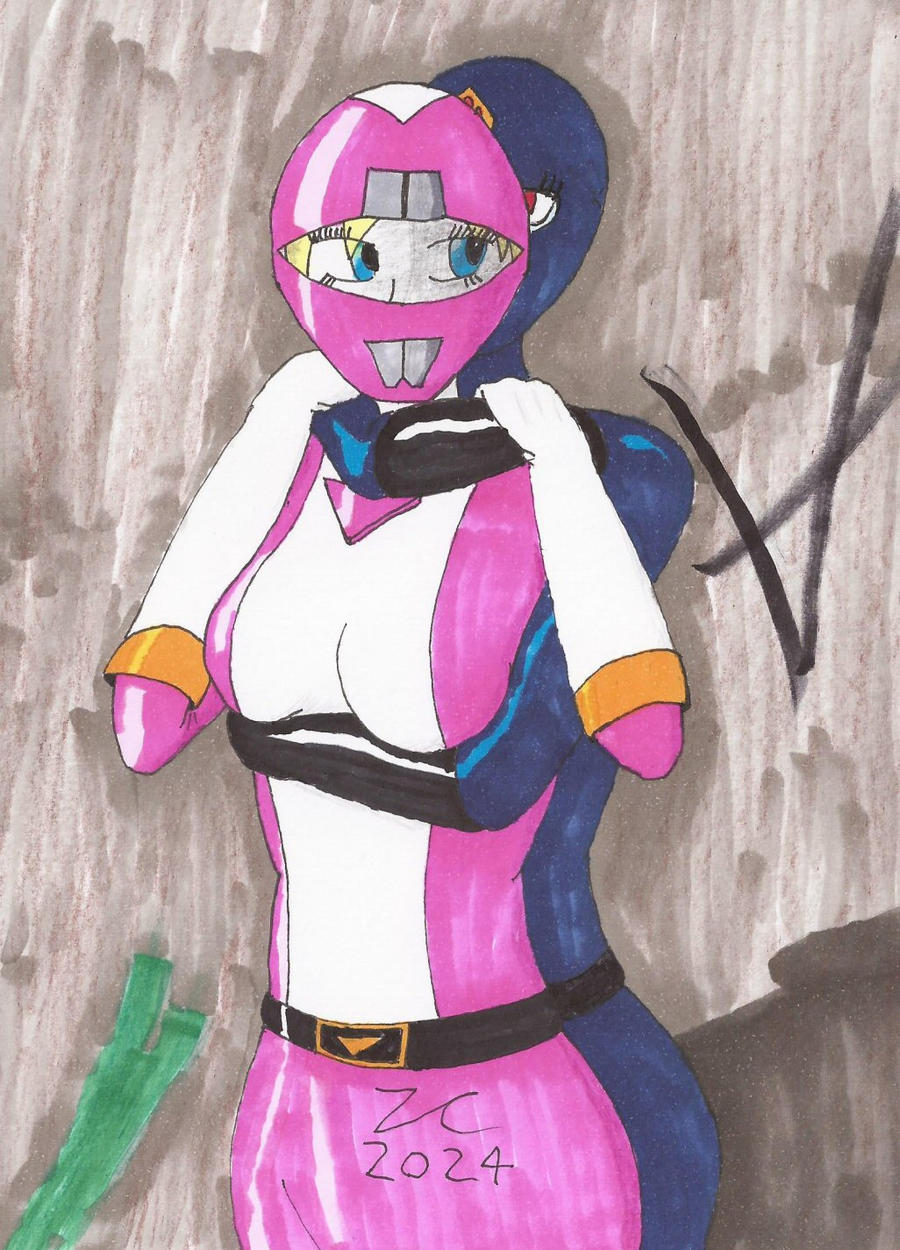 Pink 4 Deviantart Dina Pink grappled by Zoe-the-Pink-Ranger on DeviantArt
