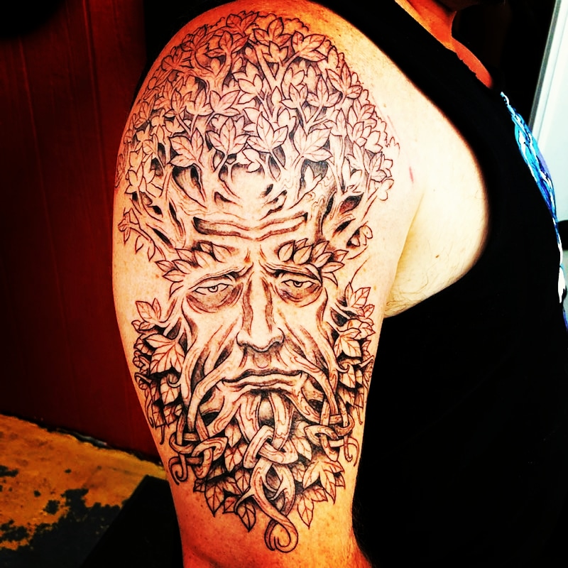 Green Man Tattoo West Hartford Ct fun Tattoo green man tattoo