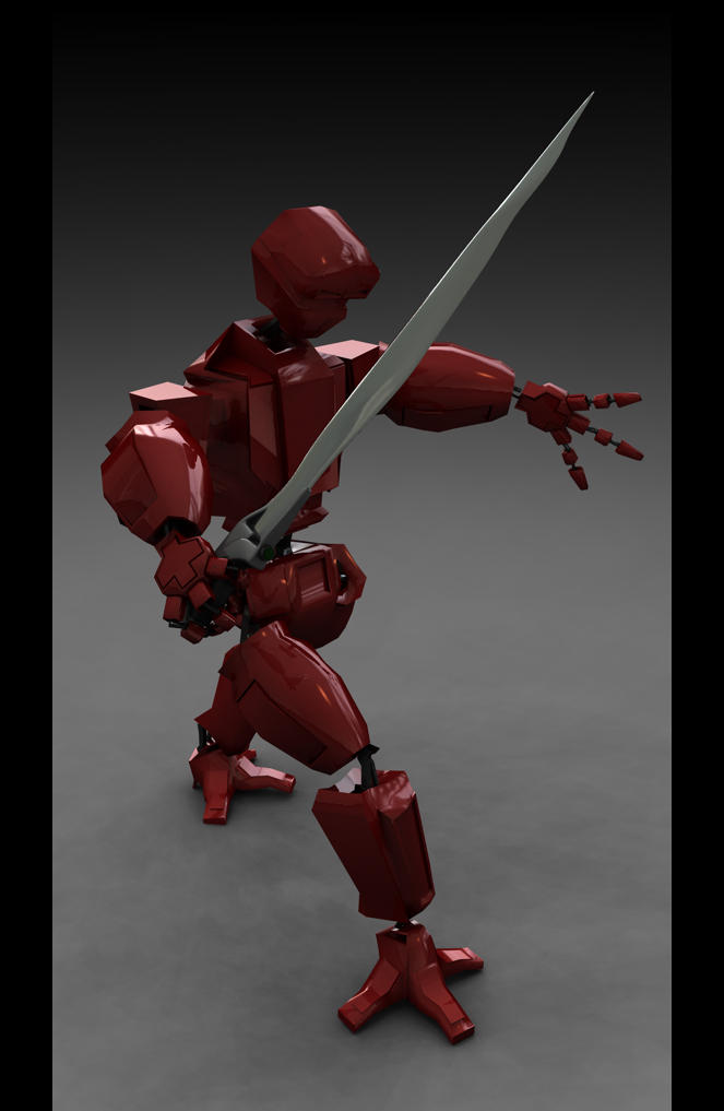 Bot -holding sword- by Centercore on DeviantArt