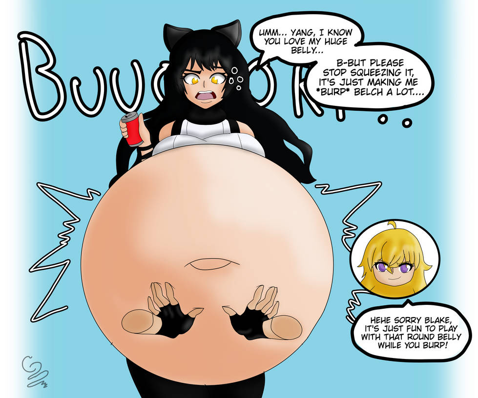 Billy Inflation Blake Belladonna Belly Inflation COMM by Sasaqui on DeviantArt