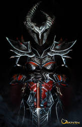 Arteide Armure Cuir Daedrique Skyrim Daedric Leath