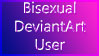 Bisexual DeviantArt User Stamp