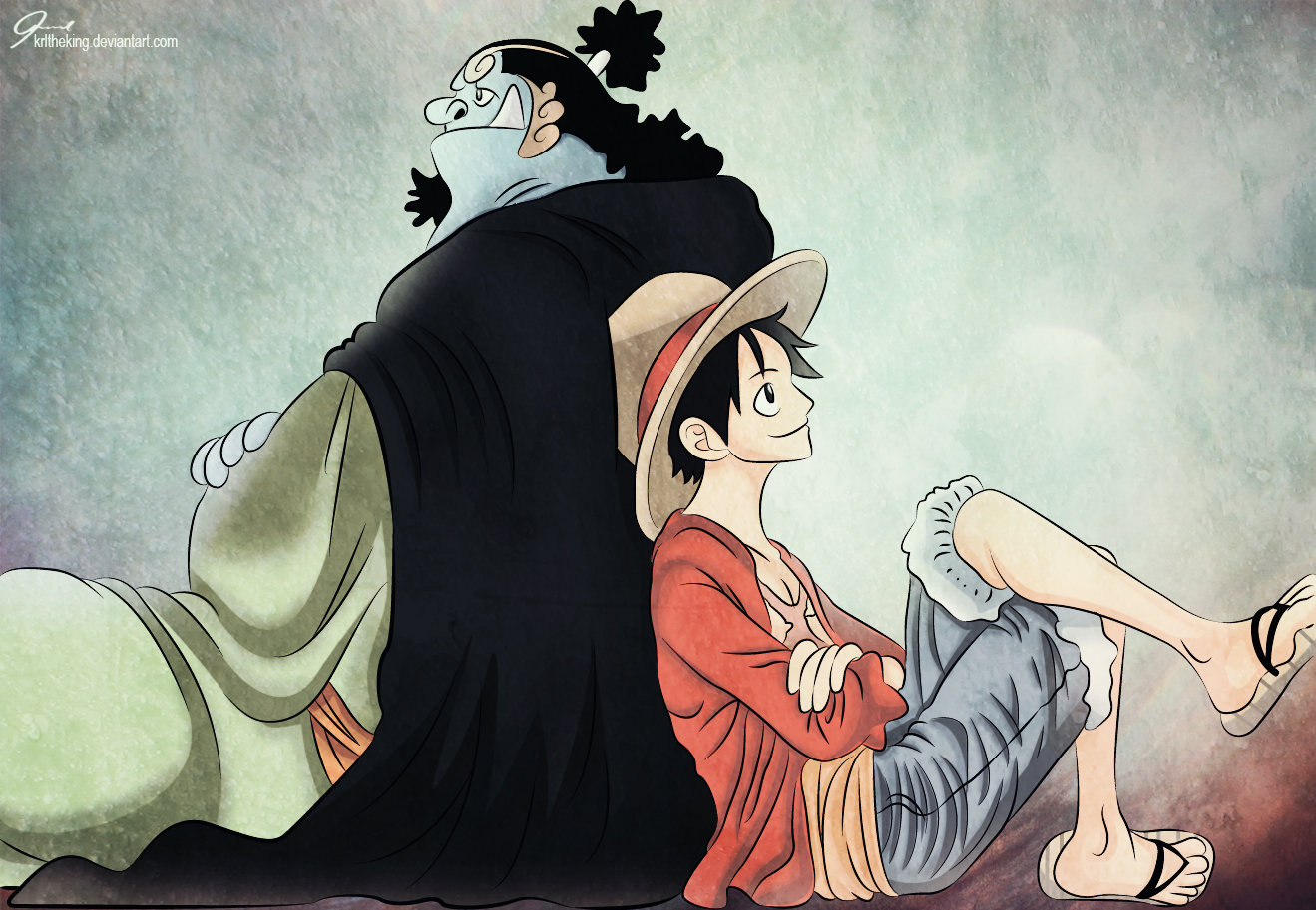 Luffy and Jinbei 1