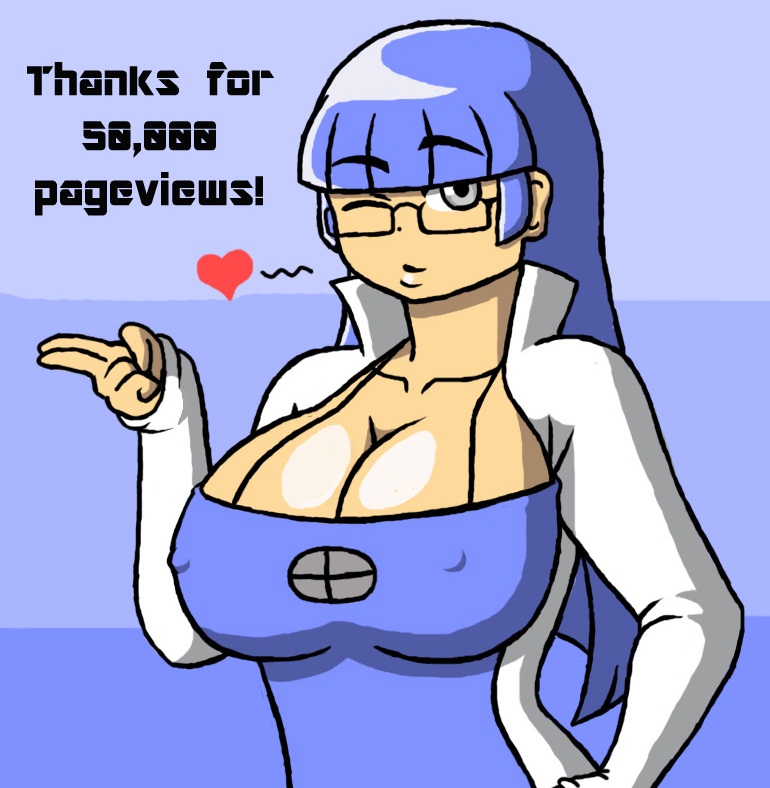 Professor Roba blows a kiss (50k pageviews!)