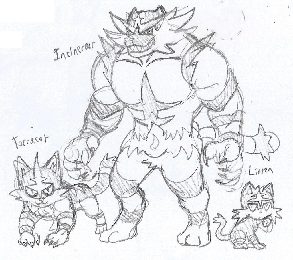 Incineroar sketch