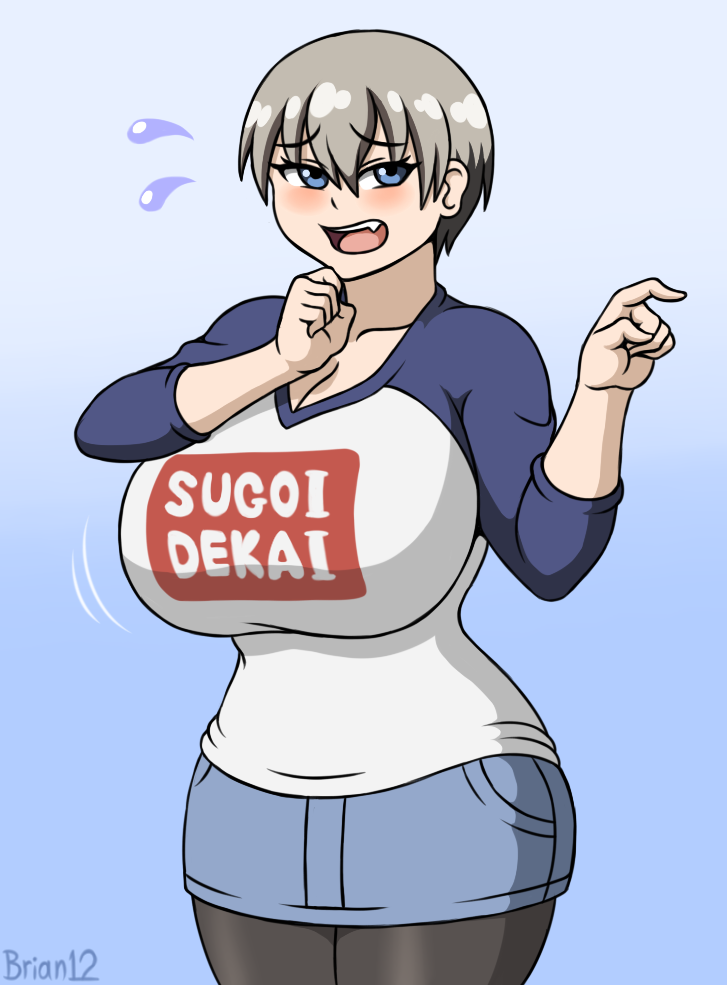 Uzaki-chan points and laughs by Brian12 on DeviantArt