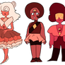 Padparadscha Sapphire + Rubies