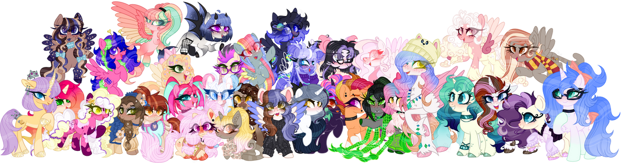 Mlp Vector Group MLP big Group 1 by Skye-The-Ferret on DeviantArt