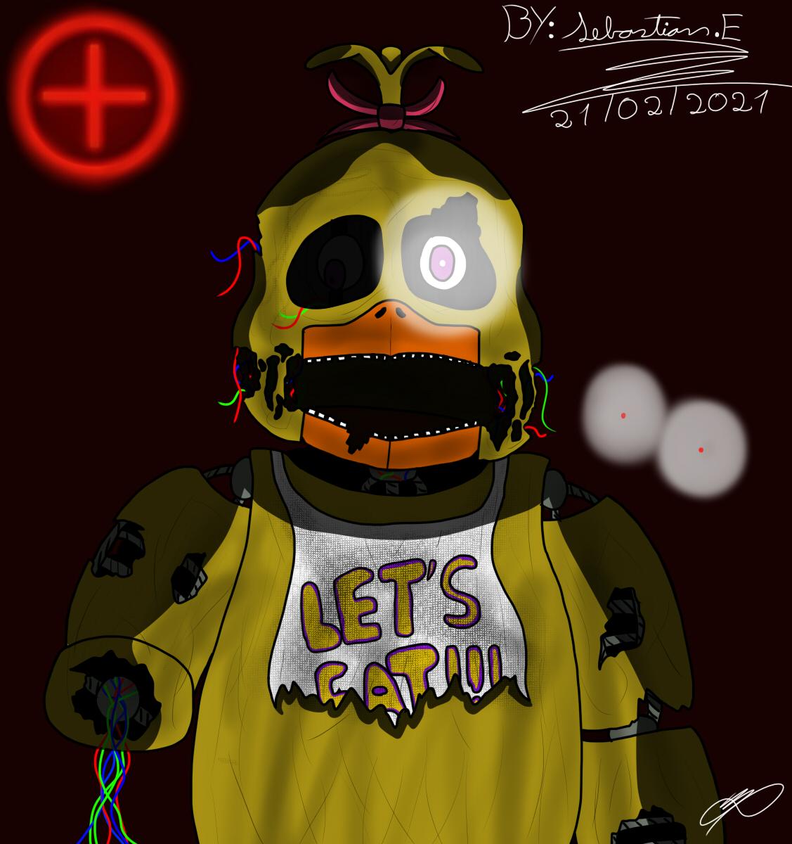 Withered Chica - FNAF Plus (FanArt) by SebastianEnriqueArt on Newgrounds