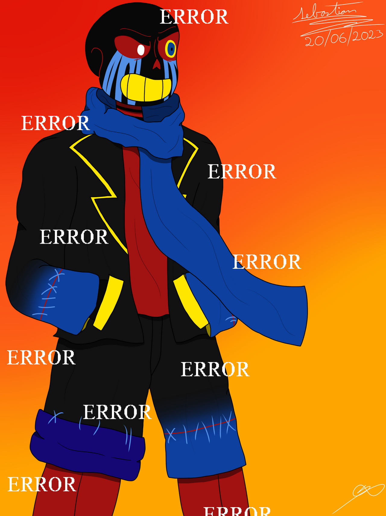 Error!Sans - FanArt by SebastianEnriqueArt on DeviantArt