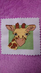 Giraffe cross stitch