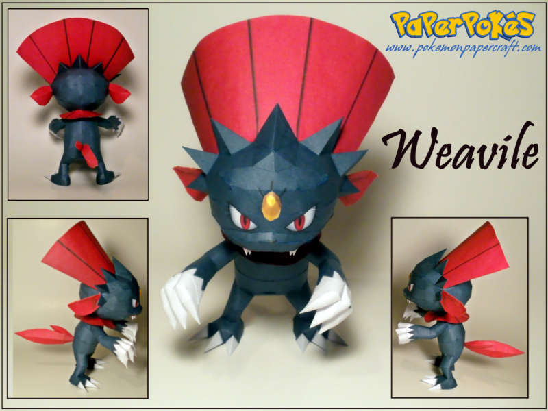 Weavile Papercraft