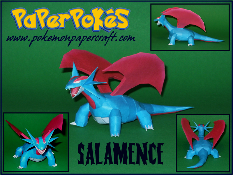 Salamence Papercraft