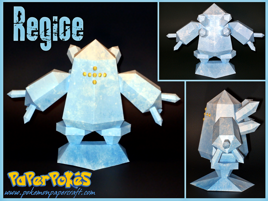 Regice Papercraft