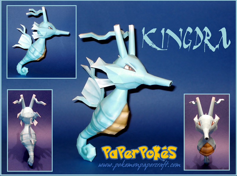 Kingdra Papercraft