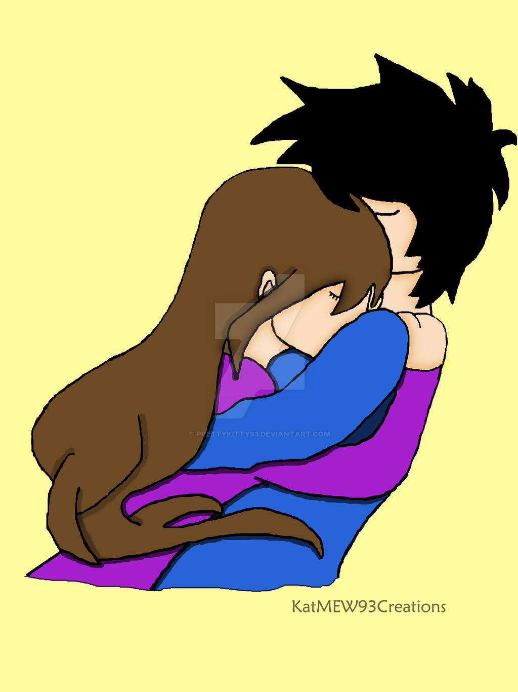 Anime Girl and Boy Hugging by PrettyKitty93 on DeviantArt