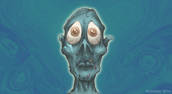 Sad Zombie Doodle