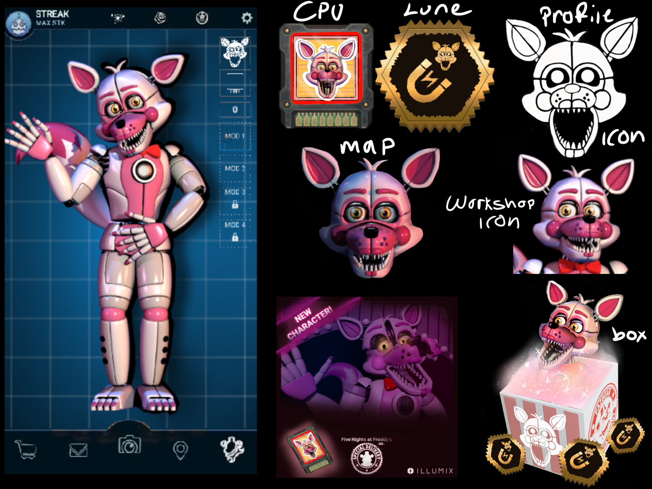 Funtime Foxy in FNaF AR : r/fivenightsatfreddys