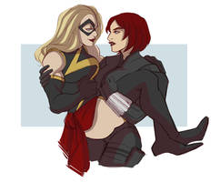 Marvel Ultimate Alliance 3: Carol and Black Widow