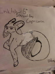 Inktober Day 5: Capricorn