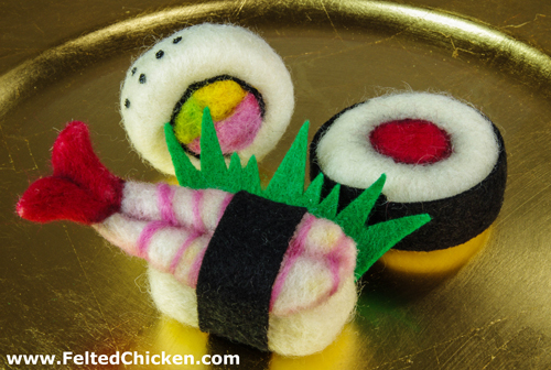 Needle Felt Plush - Sushi Set - Available