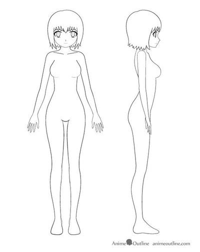 How to Draw a Beautiful Anime Girl Step by Step - AnimeOutline  Anime  drawings for beginners, Anime girl drawings, Girl drawing easy