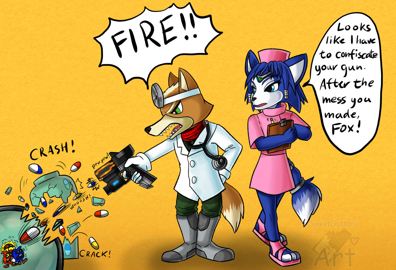 Art trade-Dr.Fox and Nurse Krystal by SweetGluttonyArt on DeviantArt