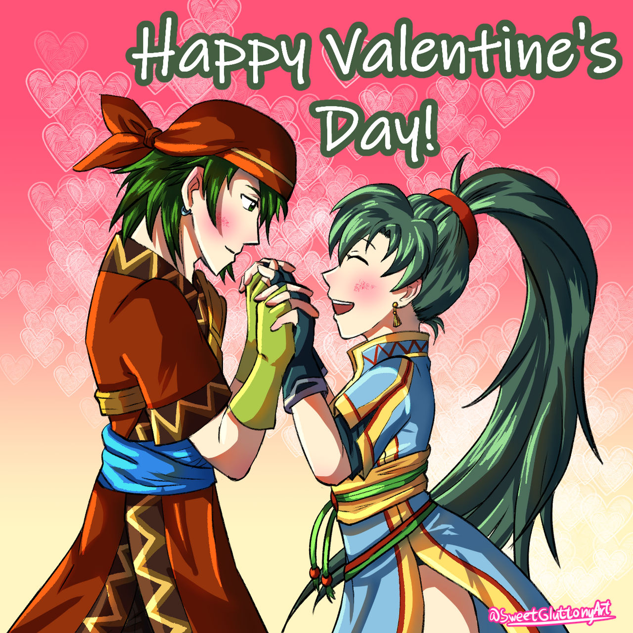 Valentine day-Rath and Lyn by SweetGluttonyArt on DeviantArt