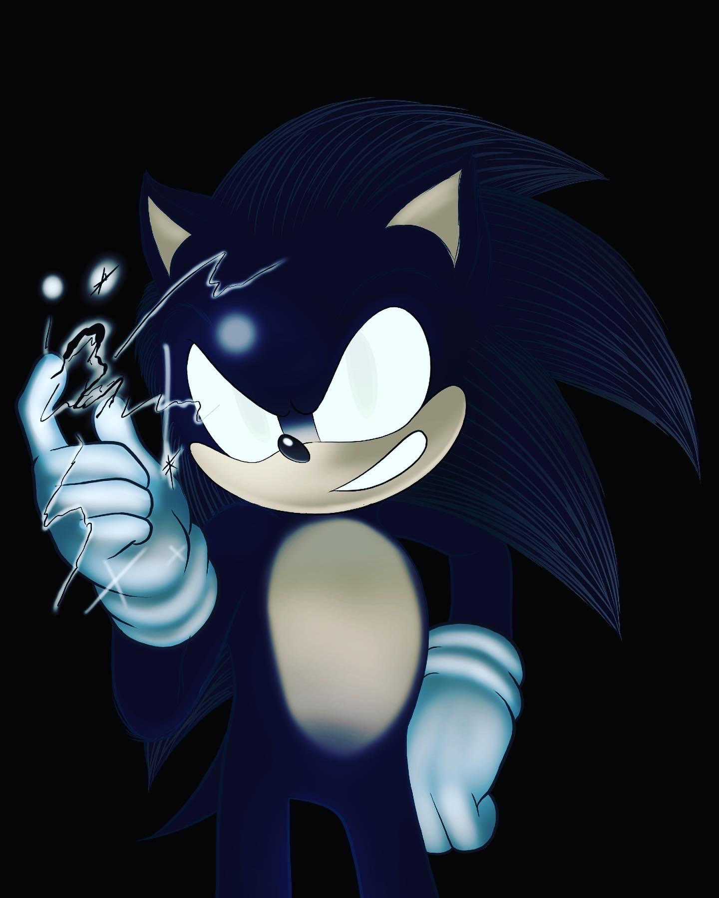 super dark sonic by cmara on DeviantArt