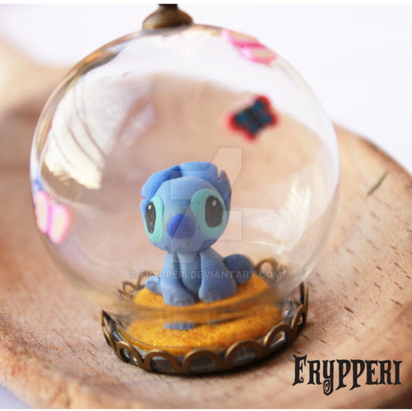 Stitch in a glass ball