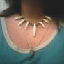 Wolf tooth and coyote teeth necklace