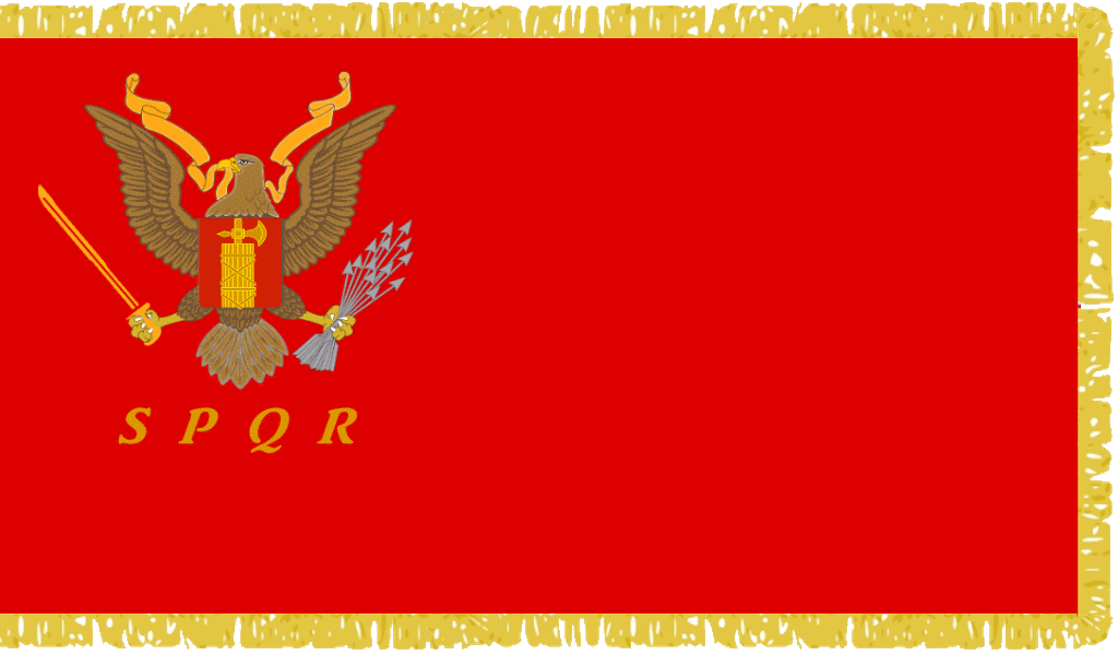 Alternate Rome Flag Deviantart Alternate War Flag of Rome by ColumbianSFR on DeviantArt