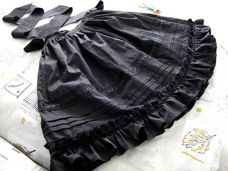 Lolita: Black Pintuck Skirt