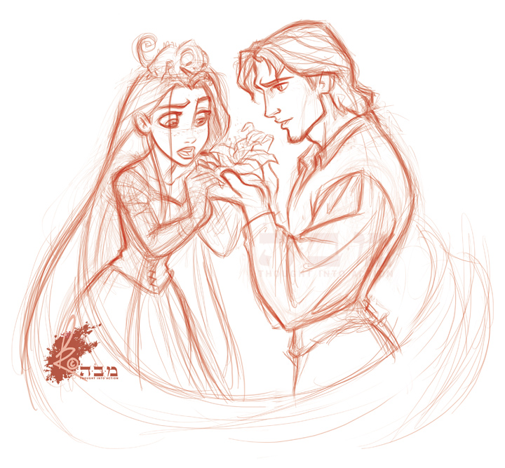 TANGLED - Rapunzel + Flynn 01