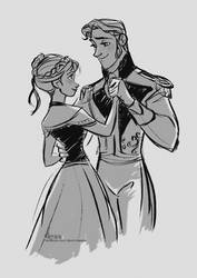 Disney's FROZEN - Anna and Hans by David Kawena