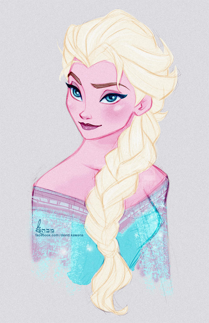 Fast Elsa Disney's FROZEN - Queen Elsa Fast Colour Sketch by davidkawena on ...