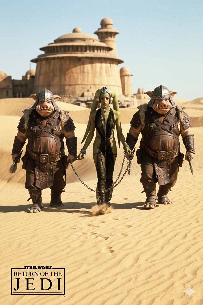 Oola Rear Oola captured by gamorrean guards by ThaAiDiscordGuy on DeviantArt