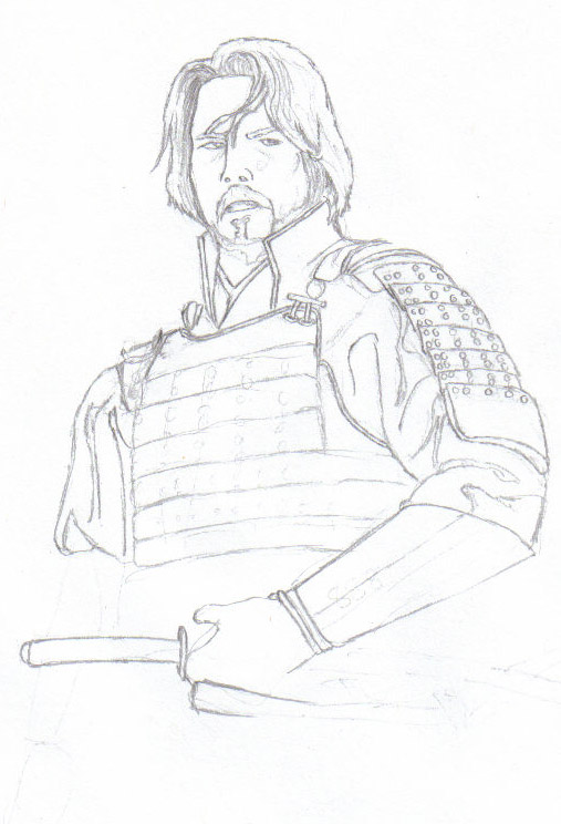 Last Samurai - pencil sketch by guardian-devil on DeviantArt