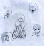 A few Hunter sketches by LizaTheHedgehog